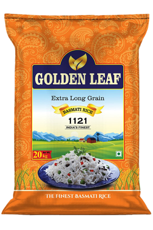 golden leaf extra long grain 1121 basmati rice
